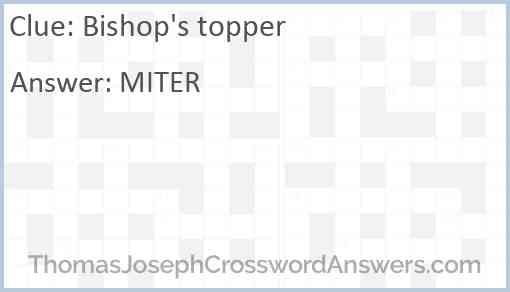 Bishop’s topper Answer