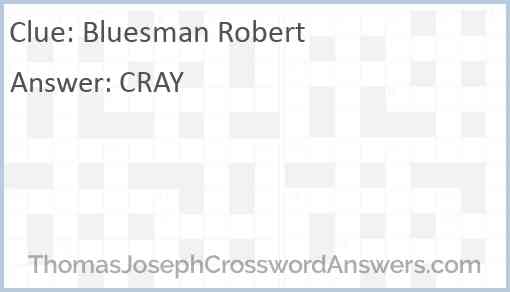 Bluesman Robert Answer