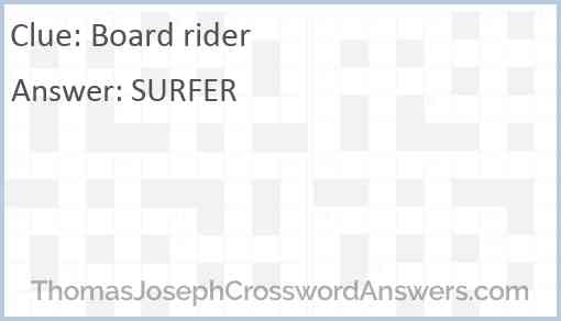 Board rider Answer