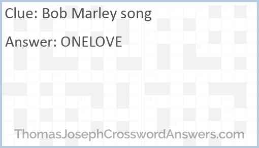 Bob Marley song Answer