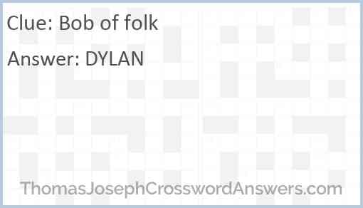 Bob of folk Answer