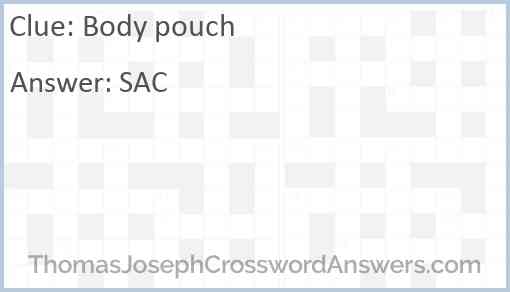 Body pouch Answer