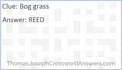 Bog grass Answer