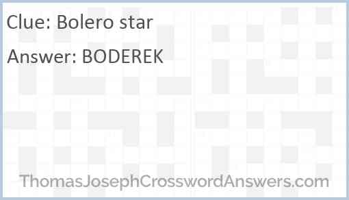 Bolero star Answer