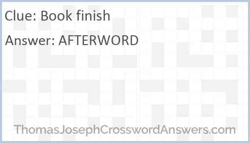 Book finish Answer
