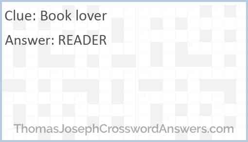 Book lover Answer