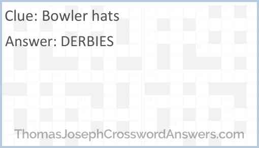 Bowler hats Answer