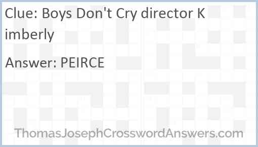 Boys Don't Cry director Kimberly Answer
