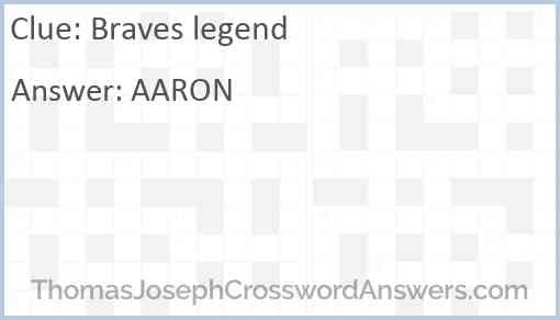 Braves legend Answer