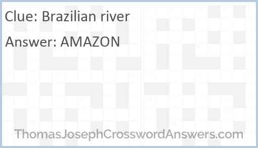 Brazilian river Answer