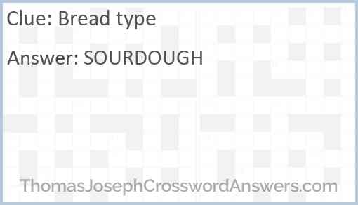 Bread type Answer
