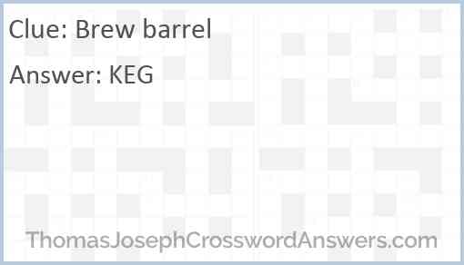 Brew barrel Answer