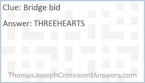 Bridge bid Answer