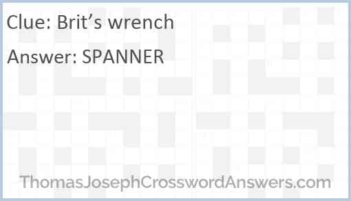 Brit’s wrench Answer