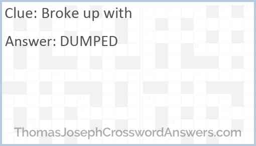 Broke up with Answer