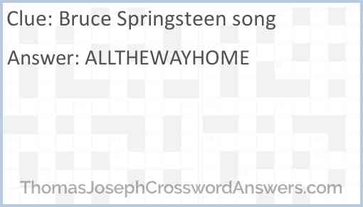 Bruce Springsteen song Answer