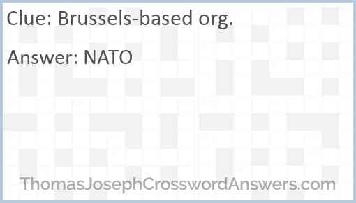 Brussels-based org. Answer