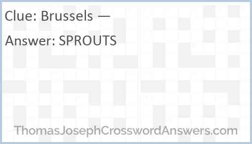 Brussels — Answer
