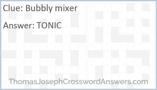 Bubbly mixer Answer