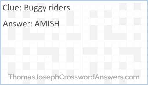 Buggy riders Answer