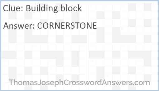 Building block Answer