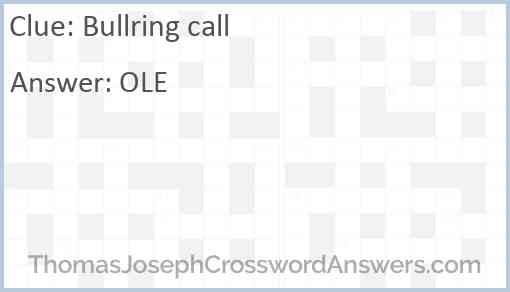 Bullring call Answer