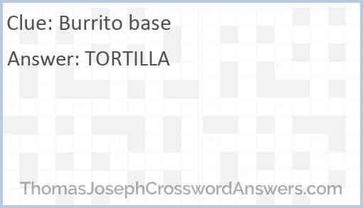 Burrito base Answer