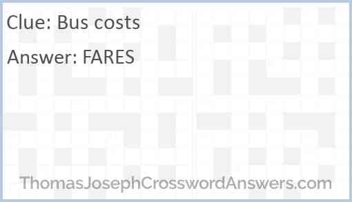 Bus costs Answer