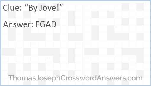 “By Jove!” Answer