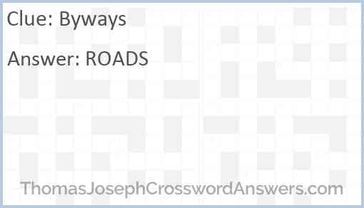 Byways Answer