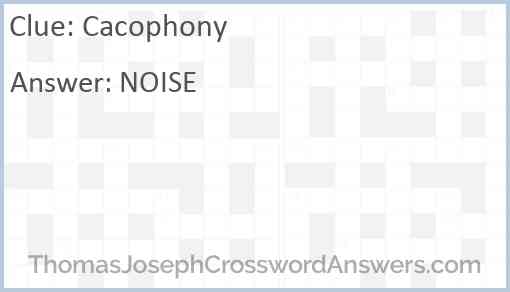 Cacophony Answer