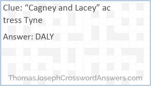 “Cagney and Lacey” actress Tyne Answer