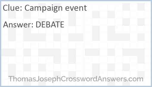 Campaign event Answer