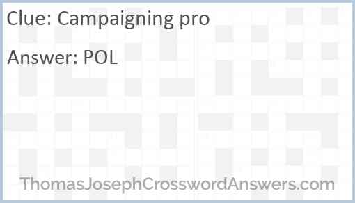 Campaigning pro Answer