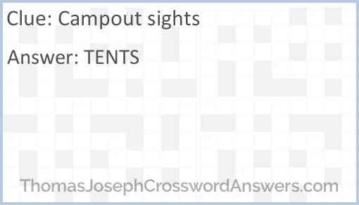 Campout sights Answer
