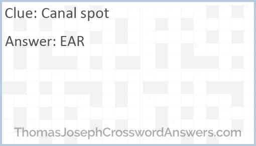 Canal spot Answer