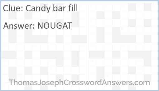 Candy bar fill Answer