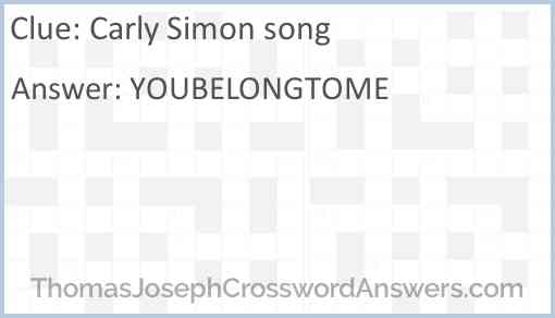 Carly Simon song Answer