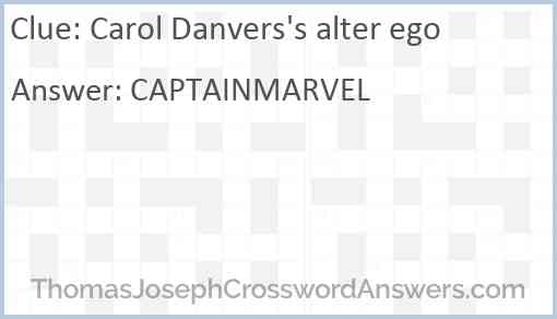 Carol Danvers’s alter ego Answer
