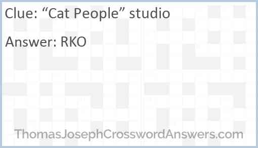 “Cat People” studio Answer