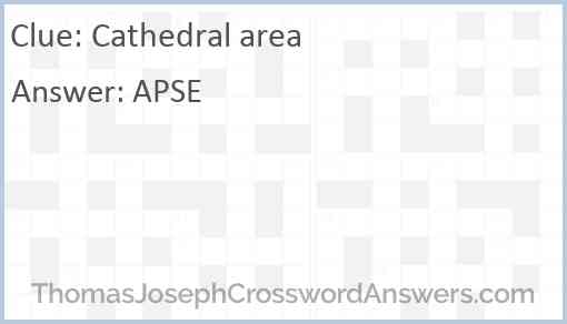 Cathedral area Answer