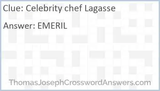 Celebrity chef Lagasse Answer