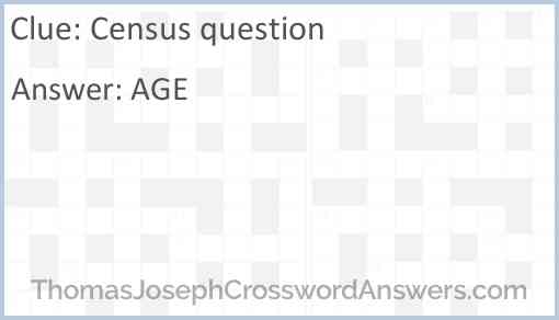 Census question Answer