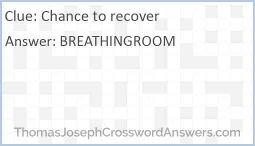 Chance to recover Answer