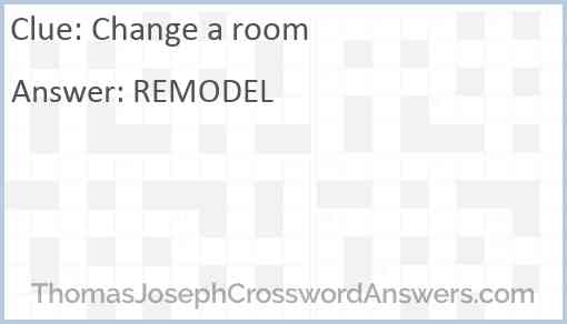 Change a room Answer