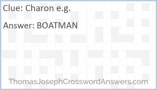 Charon e.g. Answer