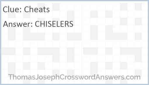Cheats Answer