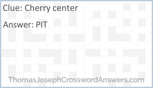 Cherry center Answer