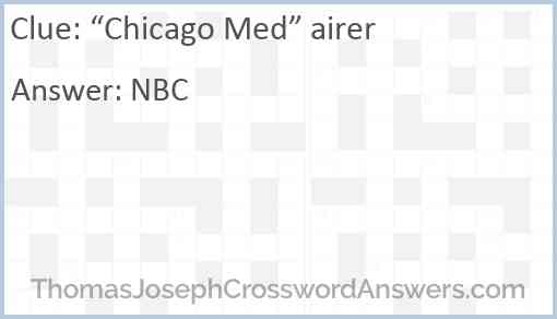 “Chicago Med” airer Answer