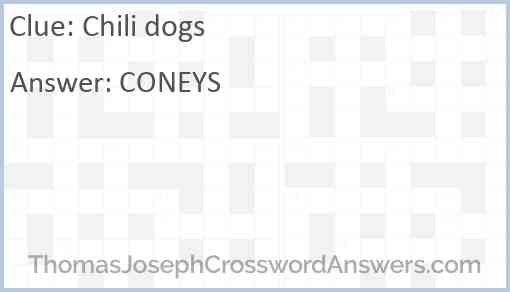 Chili dogs Answer